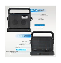 Pyle Wireless Tv Speaker with Transmitter and Rechargeable Battery