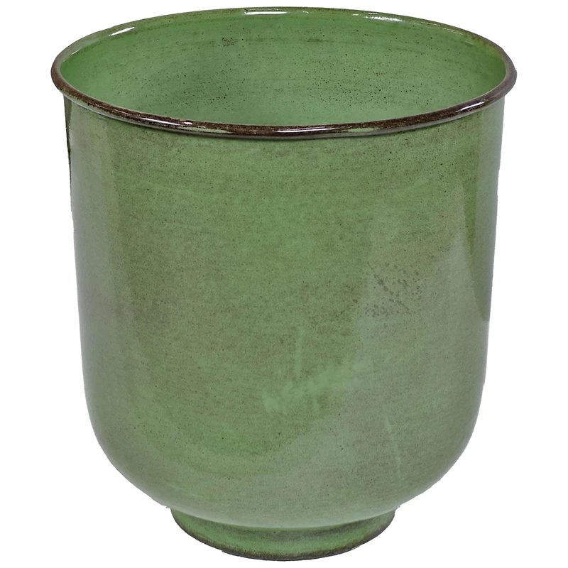 Vivian Metal Indoor or Outdoor Planter with Drainage Hole