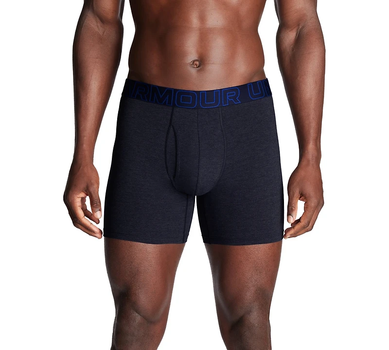 Under Armour Men's 3-Pack Performance Solid 6" Boxer Briefs