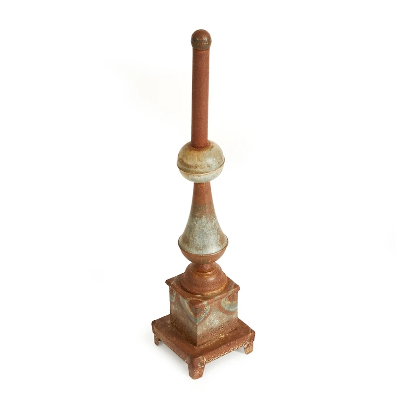 Napa Home & Garden Weathered Metal Ornate Finial