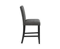 Bar Stools Set of 2, Nailhead Trim, Transitional Style with Upholstered Seat-The Pop Home