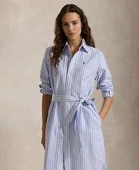 Polo Ralph Lauren Women's Belted Cotton Oxford Shirtdress