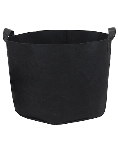 Garden Grow Bag with Handles Non-Woven Polypropylene Fabric, Black