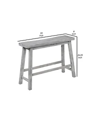 Saddle Design Wooden Bench – Rustic and Elegant Seating for Dining Room or Entryway