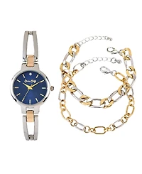 Jessica Carlyle Women's Quartz Two Tone Metal Alloy Watch, 33mm