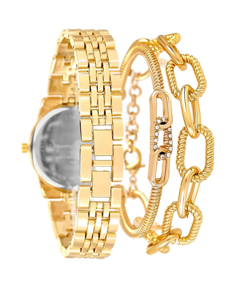 Jessica Carlyle Women's Gold Tone Metal Alloy Analog Watch, 33mm