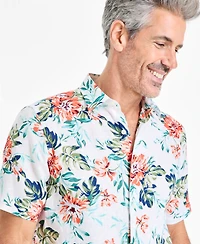 Club Room Men's Rally Floral Linen Short-Sleeve Shirt, Exclusively at Macy's
