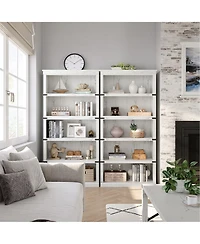 gaomon 5 Tier Bookcase, Farmhouse Book Shelf with Storage Open Display Bookshelves