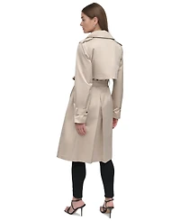 Dkny Women's Belted Asymmetric-Zip Trench Coat