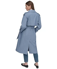 Dkny Women's Belted Double-Breasted Trench Coat