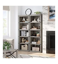 gaomon Farmhouse Book Shelf with Storage