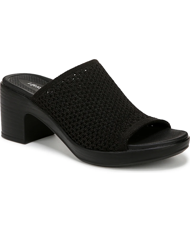 LifeStride Women's Ella Washable Block Heel Slide Sandals