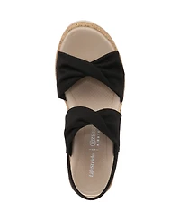 LifeStride Women's Riley Washable Slingback Wedge Sandals