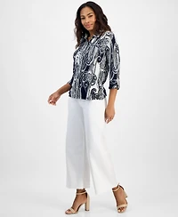 Nautica Jeans Women's Paisley-Print Button-Up Shirt