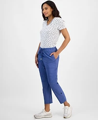 Nautica Jeans Women's Cotton Roll-Tab Utility Pants