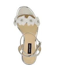Nine West Women's Lovely Flowers Stiletto Sandals