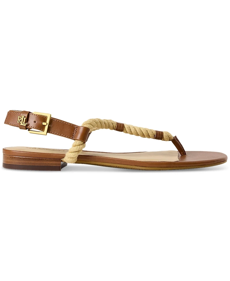Lauren Ralph Lauren Women's Everly Thong Flat Sandals