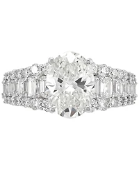Grown With Love Certified Lab Grown Oval Engagement Ring (4 ct. t.w.) in 14k White Gold