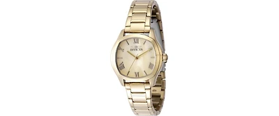Invicta Women's 48235 Wildflower Quartz 3 Hand Gold Dial Watch