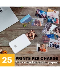 Kodak Step Mobile Instant Photo Printer 2x3", & Zink Photo Paper (75 Sheets) Bundle