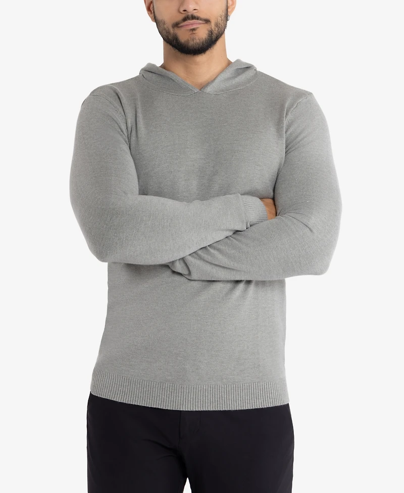 X-Ray Men's Basic Hooded Midweight Sweater