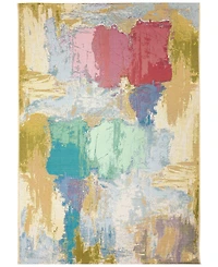 Liora Manne' Marina Watercolor 6'6"x9'4" Area Rug