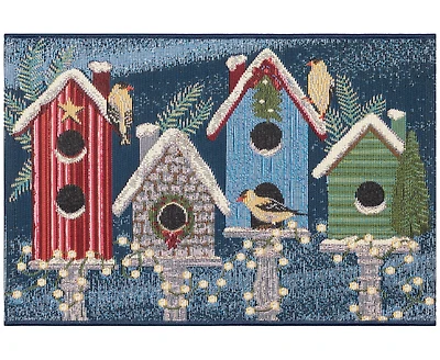 Liora Manne' Esencia Birdhouse Holiday 2'5"x3'11" Area Rug