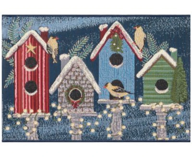 Liora Manne Esencia Birdhouse Holiday Rug Collection