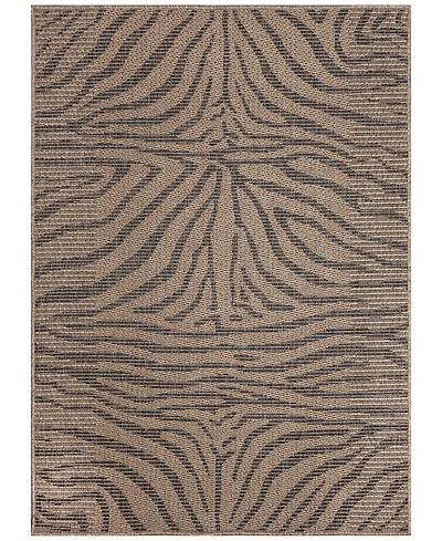 Liora Manne' Monaco Zebra 7'10"x7'10" Square Area Rug