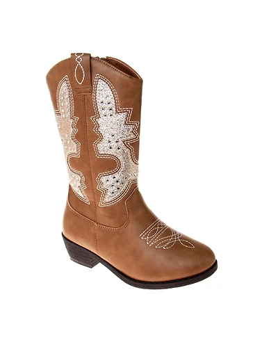 Kensie Girl Little Kids Zip-Up Cowgirl Boots