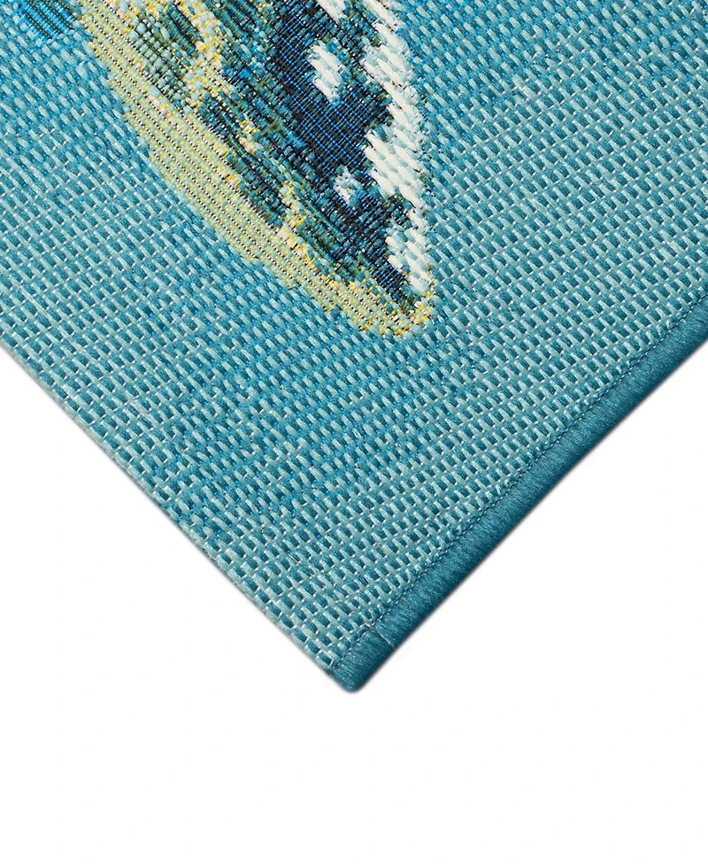 Liora Manne' Esencia Santa Seaturtles 2'x2'10" Area Rug