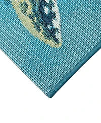 Liora Manne' Esencia Santa Seaturtles 2'x2'10" Area Rug