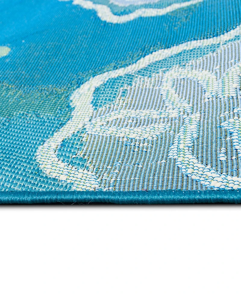 Liora Manne' Marina Jelly Fish 1'11"x7'6" Runner Area Rug