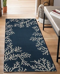 Liora Manne' Esencia Coral Edge 1'11"x4'11" Runner Area Rug
