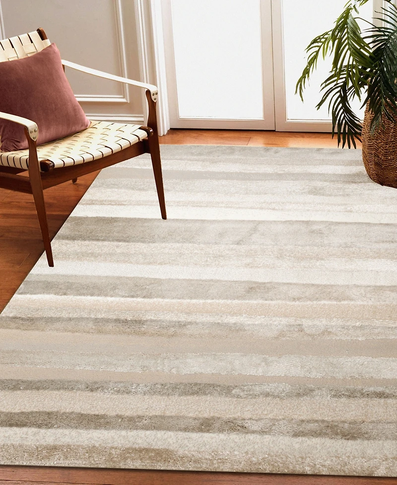 Liora Manne' Fiord Stripe 7'10"x9'10" Area Rug