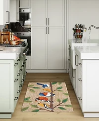 Liora Manne' Frontporch Birds on A Branch 2'6"x4' Area Rug