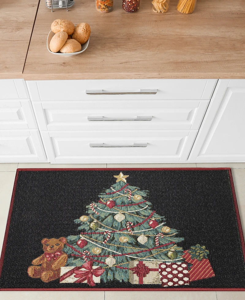 Liora Manne' Esencia Oh Christmas Tree 2'5"x3'11" Area Rug