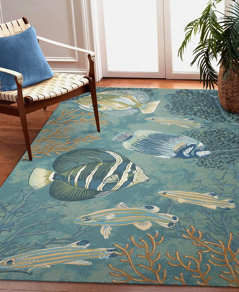 Liora Manne' Marina Fish 4'10"x7'6" Area Rug