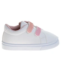 Laura Ashley Toddler Little Girl Hook and Loop Casual Sneakers