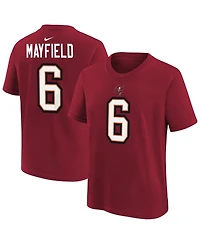 Nike Men's Baker Mayfield Red Tampa Bay Buccaneers Player Name Number T-Shirt