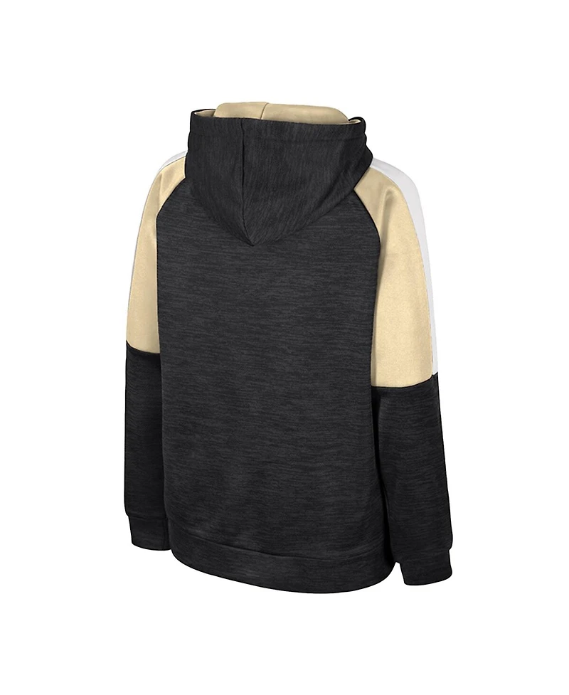Colosseum Big Boys and Girls Black Purdue Boilermakers Pullover Hoodie