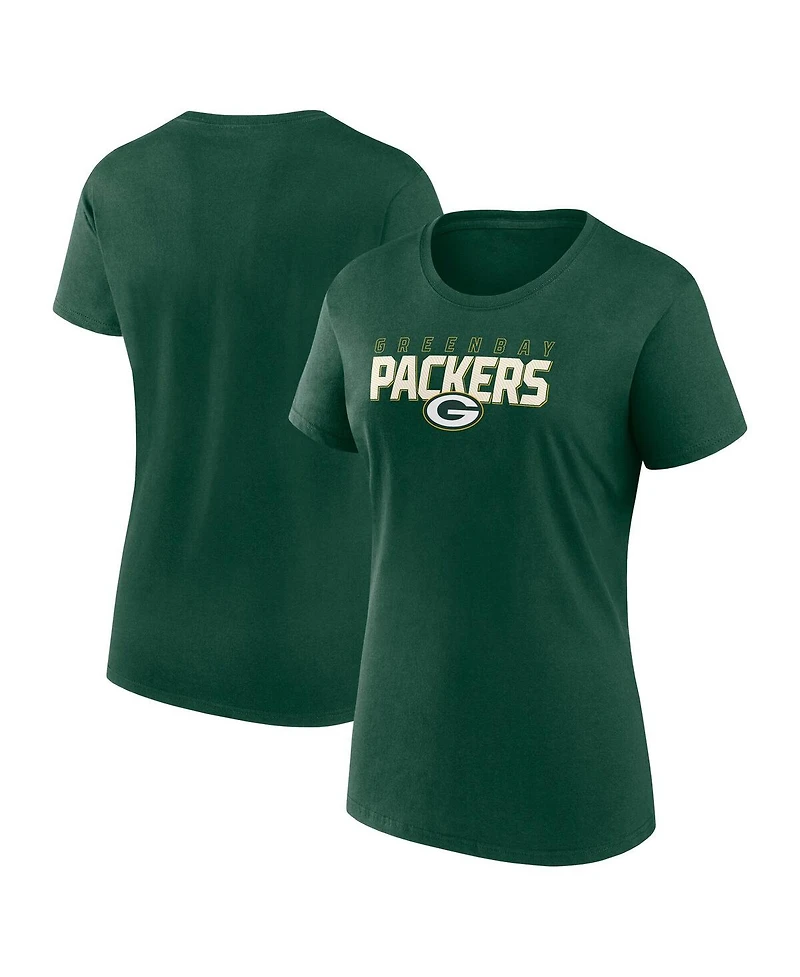 Logo Athletic Women's Green Green Bay Packers Lean T-Shirt
