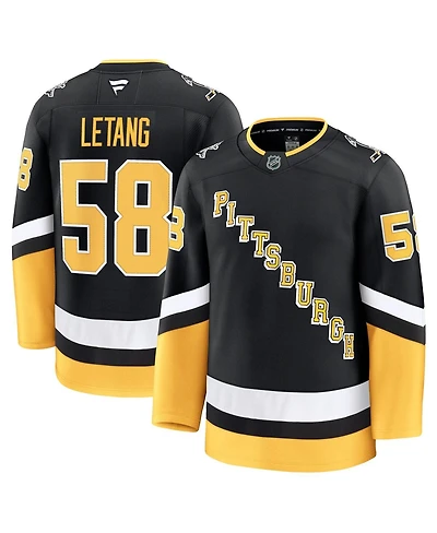 Fanatics Men's Kris Letang Black Pittsburgh Penguins Alternate Premium Jersey
