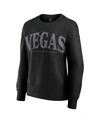 Fanatics Women's Black Vegas Golden Knights Elements Flow Pullover Sweatshirt