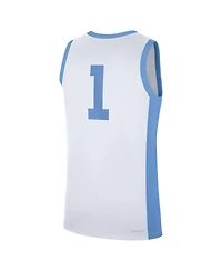Jordan Men's 1 White North Carolina Tar Heels Alternate Replica Jersey