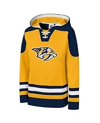 Outerstuff Big Boys and Girls Gold Nashville Predators Must Have Home V-Neck Pullover Hoodie