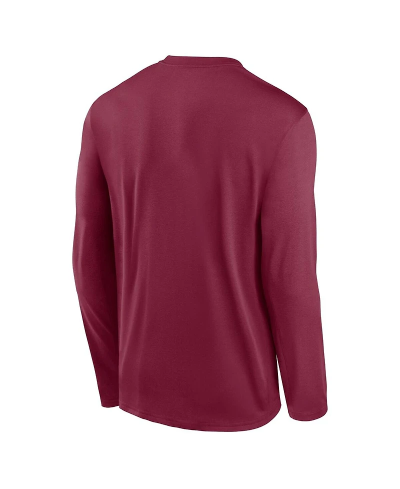 Nike Men's Garnet Florida State Seminoles Primetime Alternate Logo Legend Long Sleeve T-Shirt