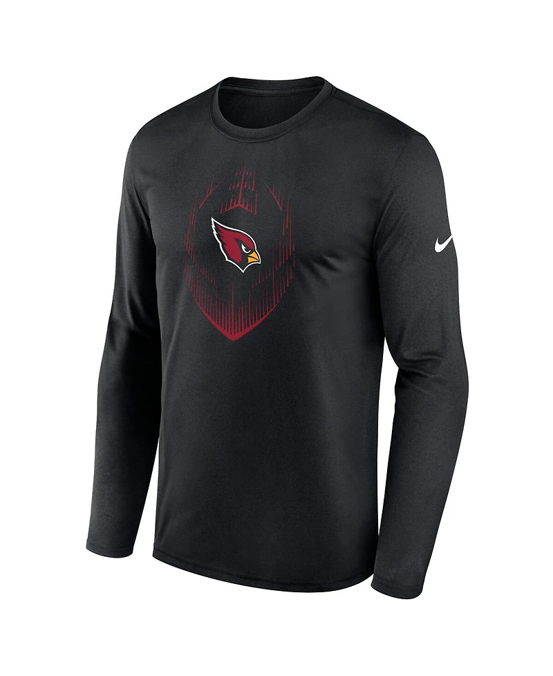 Nike Men's Black Arizona Cardinals Legend Icon Long Sleeve T-Shirt