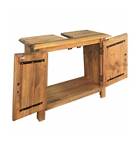 vidaXL Bathroom Vanity Cabinet Solid Pinewood 27.6"x12.6"x24.8"