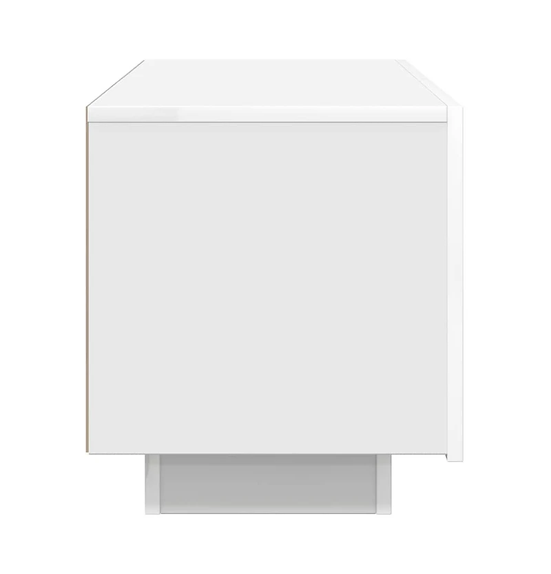 vidaXL Tv Cabinet White 39.4"x13.8"x15.7" Engineered Wood